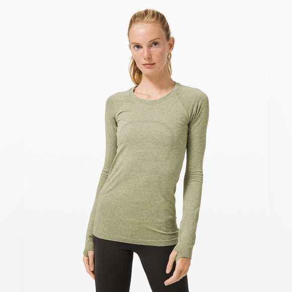 lululemon athletica Tops - Lululemon Swiftly Long Sleeve 2.0 Rosemary Green Fern Women’s 6 Shirt Athletic